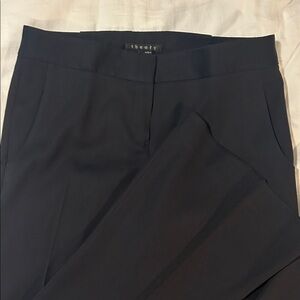 Theory Women's Black Flare Trousers- 8
